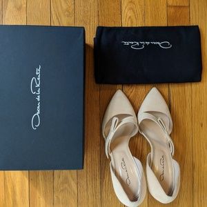 Fauna Blush Suede Pumps by OSCAR DE LA RENTA